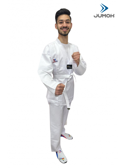 JUMOK ACEMİ TAEKWONDO BEYAZ YAKA ELBİSE