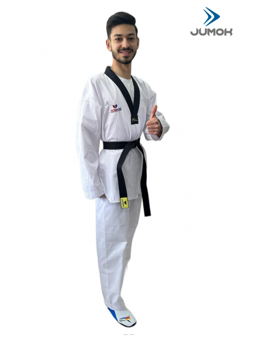 JUMOK SİYAH YAKA TAEKWONDO FİGHTER ELBİSE